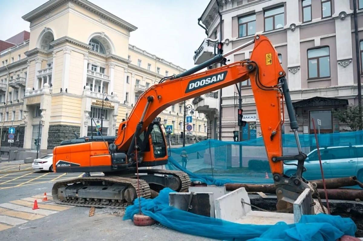 На участке Океанского проспекта Владивостока перекроют две полосы движения