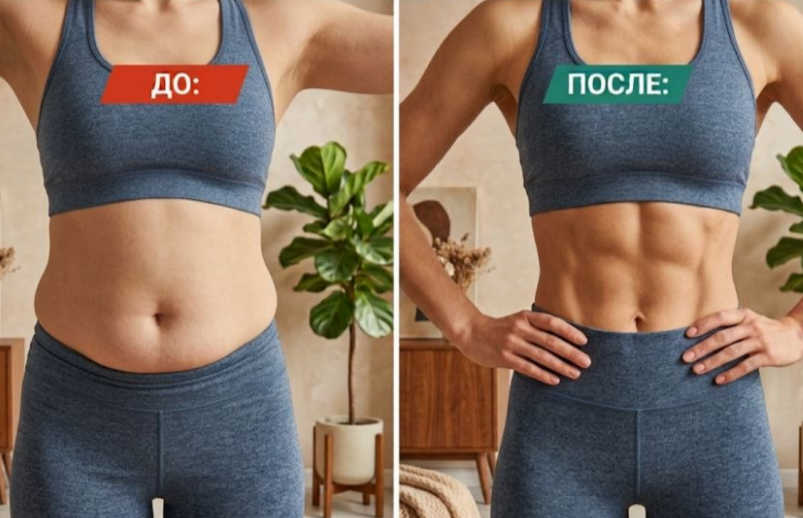 Висячий живот уходит, пресс остается: 1 упражнение — и результат уже через 3 недели