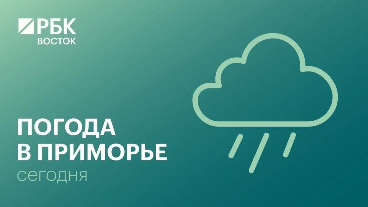 Сегодня в Приморье небольшой, местами умеренный дождь, вечером на юге сильный