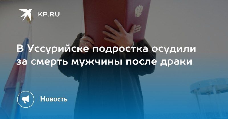 В Уссурийске осудили подростка за смерть мужчины после драки.