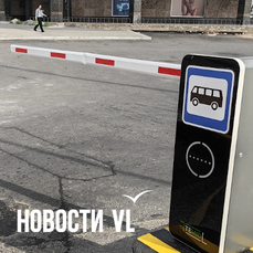 Шлагбаум на площади Семёновской повредили в первую же ночь его работы — VL.ru