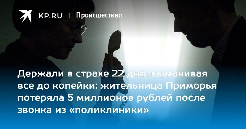Мошенники забрали у пенсионерки 5 миллионов рублей — КП - Владивосток