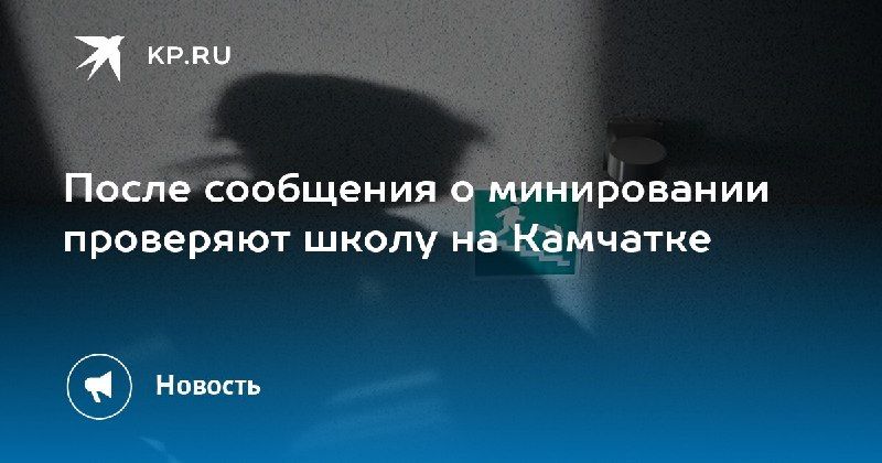В Петропавловске-Камчатском одну из школ эвакуировали из-за сообщения о минировании — КП - Владивосток