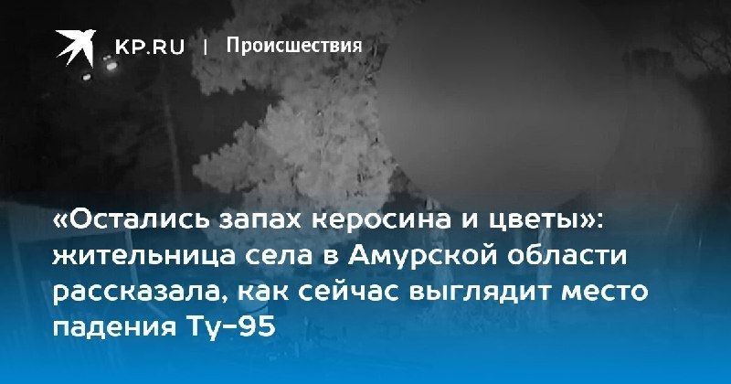 Работы на месте падения Ту-95 завершены. — КП - Владивосток