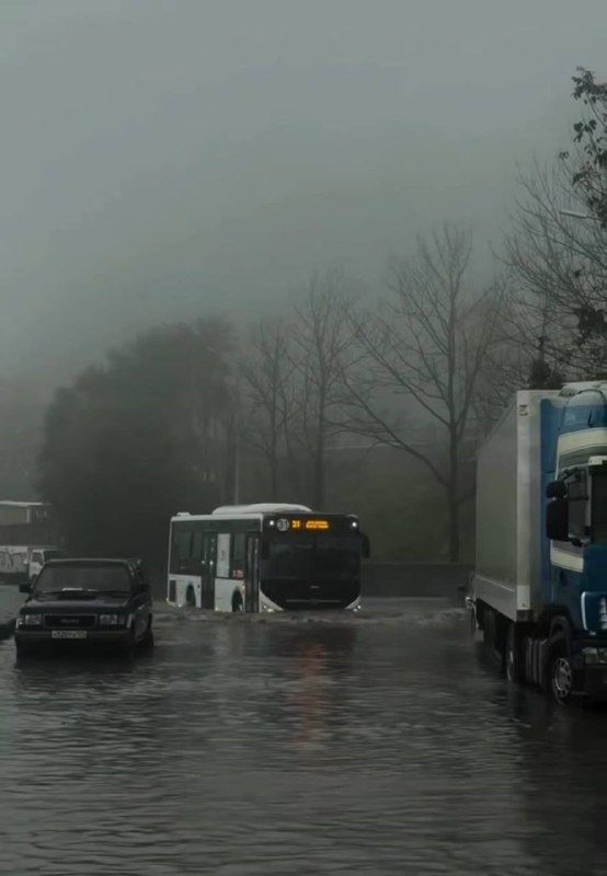 Дорогу серьёзно затопило на Добровольского в районе Тихой во Владивостоке — ВОСТОК-МЕДИА | Владивосток и ДФО