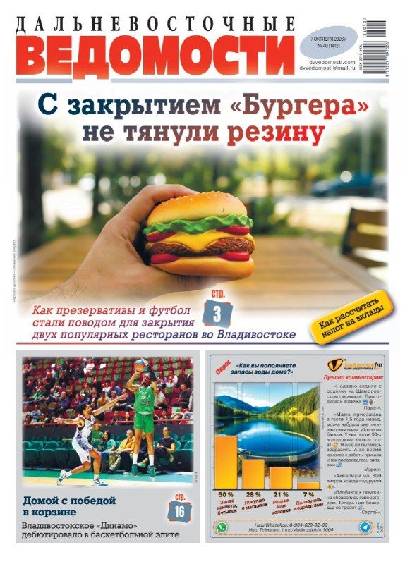 Полный комплект прошлого номера выложен в архиве сайта! — Дальневосточные Ведомости