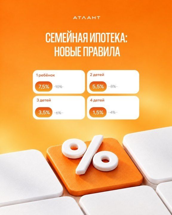 Приморский застройщик «Атлант Девелопмент» снизил ставки по семейной ипотеке во всех своих проектах