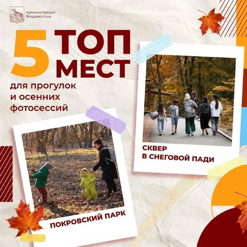 Топ-5 мест для прогулок и осенних фотосессий во Владивостоке. — Администрация Владивостока