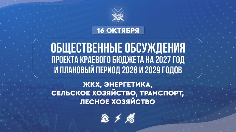 Друзья, через несколько минут начинаем общественные обсуждения по проекту бюджета на следующую трехлетку. Сегодня на — Правительство Приморского края