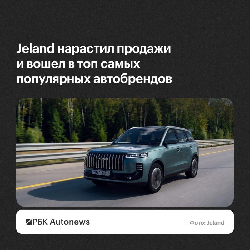 Российский автомобильный бренд Jeland, созданный в партнерстве холдинга «АГР» и компании Defetoo, второй месяц подряд