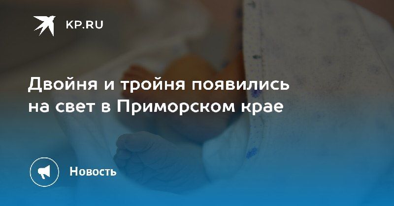 Двойня и тройня в Приморье — КП - Владивосток