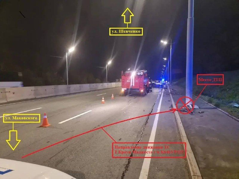 Во Владивостоке полиция устанавливает обстоятельства ДТП со смертельным исходом