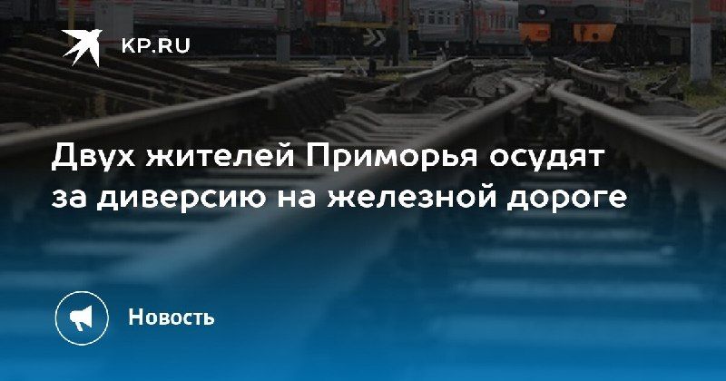 Диверсия на железной дороге: двоим жителям Приморья грозит суд