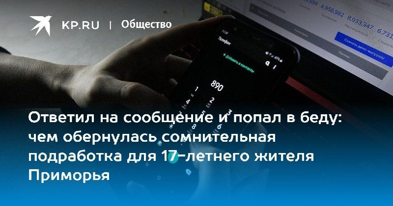 В Приморье осудят 17-летнего парня за помощь преступникам. — КП - Владивосток