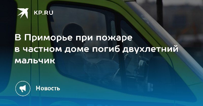 Трагедия в Приморье: при пожаре в частном доме погиб двухлетний мальчик. — КП - Владивосток
