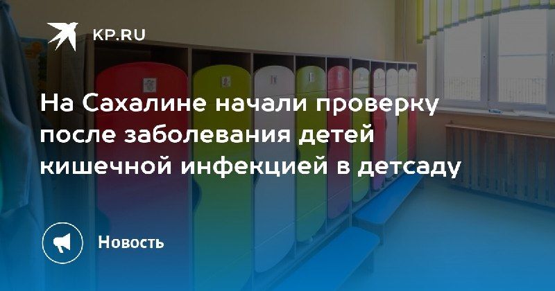На Сахалине началась проверка из-за кишечной инфекции у детей в детсаду. — КП - Владивосток